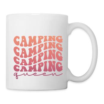 Camping Camping Camping Queen - Tasse - Weiß - Rechts