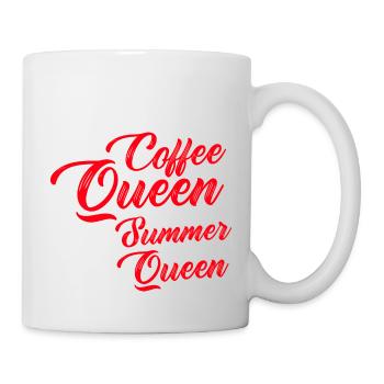 Reine du café Reine de l’été - Mug blanc - blanc - Droite