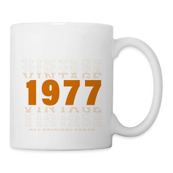 1977: Vintage - 47th Anniversary - Mug - white - Right