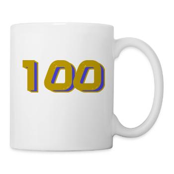 100. 100 YEARS. 100th ANNIVERSARY. BIRTHDAY 100 - Mug - white - Right