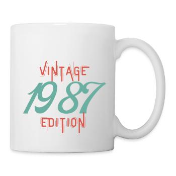 Jahrgang Ausgabe 1987 - Tasse - Weiß - Rechts