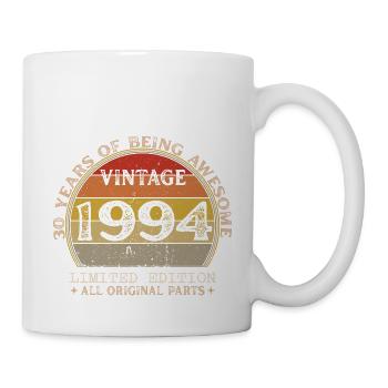 Né en 1994 - Vintage 1994 Anniversaire Rétro - Mug blanc - blanc - Droite