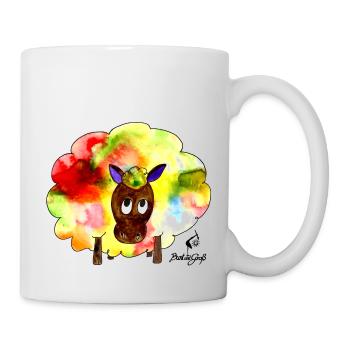 Regenbogenschaf - Tasse - Weiß - Rechts