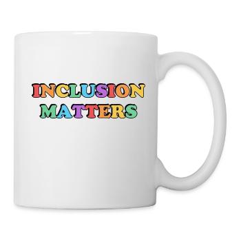 L’inclusion compte Arc-en-ciel - Mug blanc - blanc - Droite