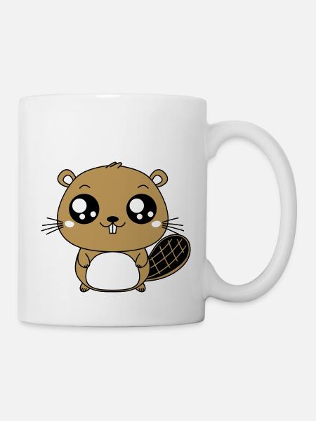 Castor mignon - Mug blanc - blanc