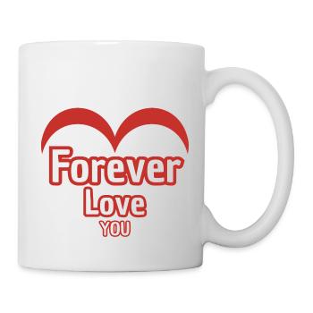 Für immer in dich verliebt - Tasse - Weiß - Rechts