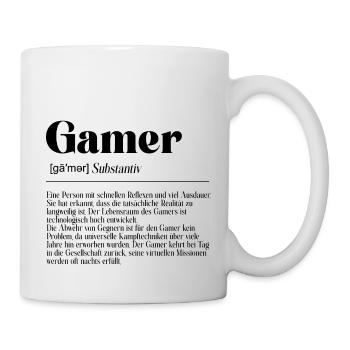 Gamer Definition - Tasse - Weiß - Rechts