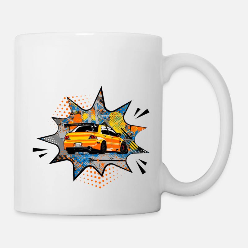 mitsu orange bubble - Tasse - Weiß