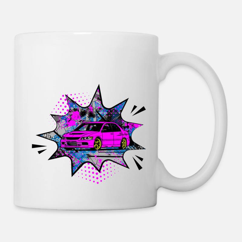 Mitsu pink bubble - Tasse - Weiß