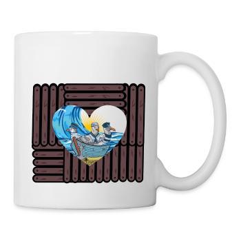 Mouettes Mouette Mer Soleil Côte Océan - Mug blanc - blanc - Droite