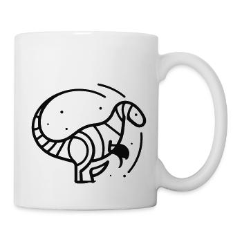 Dino - Mug blanc - blanc - Droite