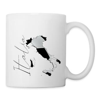 Italy Map Framed Real Football IT - Mug - white - Right