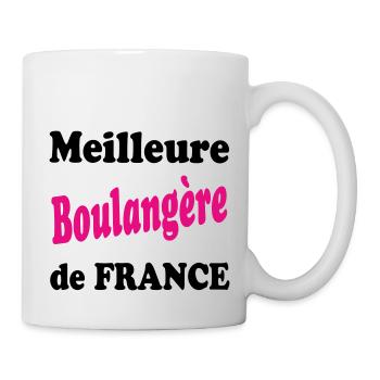 Meilleure boulangère de france - Mug blanc - blanc - Droite