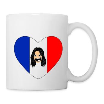 une femme Française qui aime la France - Mug blanc - blanc - Droite