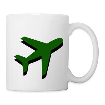 Green Military Aircraft - Mug - white - Right
