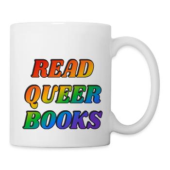 Queere Bücher lesen - Tasse - Weiß - Rechts