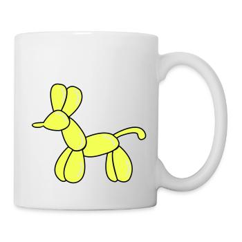 ballon hund - Tasse - Weiß - Rechts