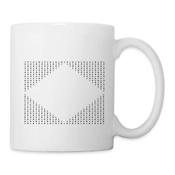 Zahlenmuster - Tasse - Weiß - Rechts