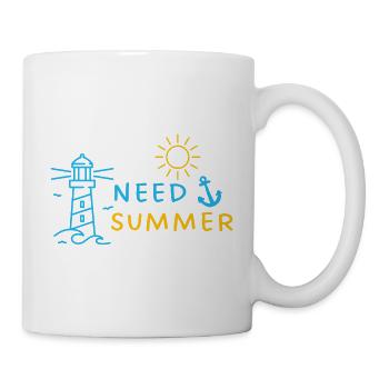 Besoin d’une ancre solaire Summer Lighthouse - Mug blanc - blanc - Droite
