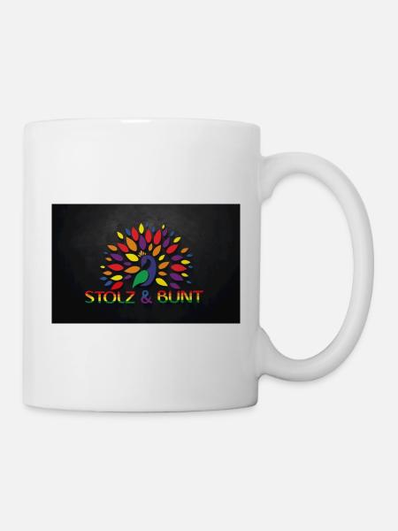 Peacock - proud and colorful - Mug - white
