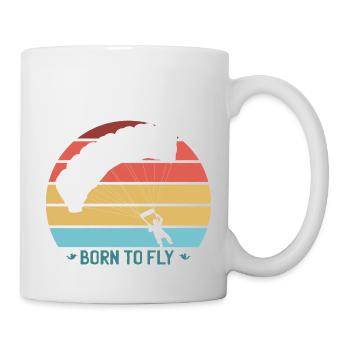 Parachute Vintage Cool Parachutisme - Mug blanc - blanc - Droite