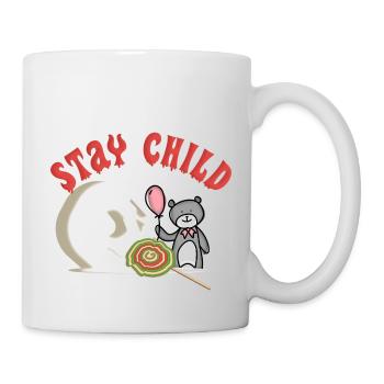 Séjour Enfant Humour Crâne Amour - Mug blanc - blanc - Droite