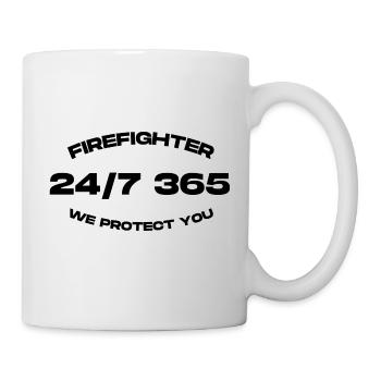 Feuerwehr, Firefighter - Tasse - Weiß - Rechts