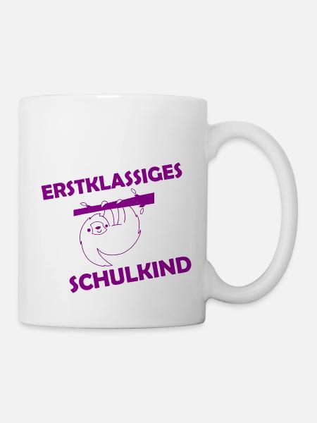 erstklassiges schulkind 001 - Tasse - Weiß