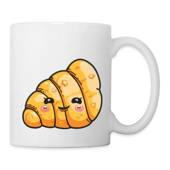 Croissant drôle dessin animé - Mug blanc - blanc - Droite