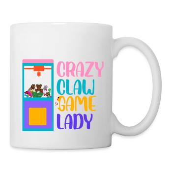Crazy Crawl Game Lady Retro Crane Toy Grabber - Mug blanc - blanc - Droite
