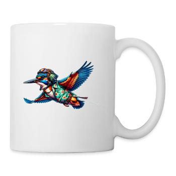 Pilote Kingfisher - Mug blanc - blanc - Droite