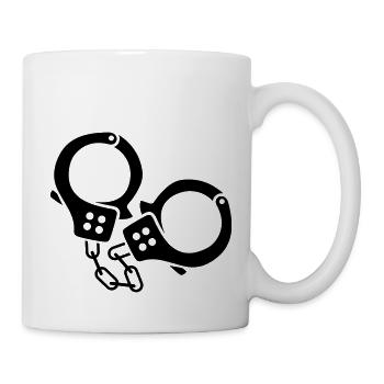 handschellen 2 - Tasse - Weiß - Rechts