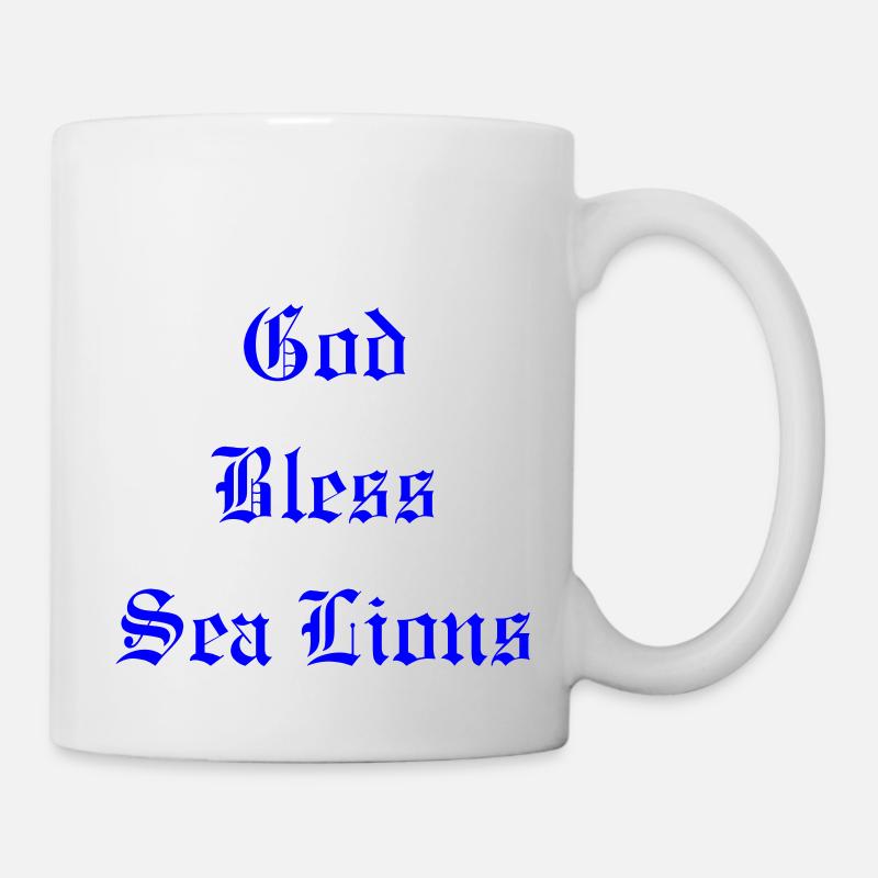 GodBlessSeaLions - Tasse - Weiß
