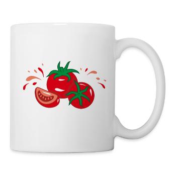 Tomates juteuses - Mug blanc - blanc - Droite