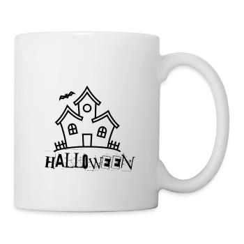 Gruselhaus Halloween - Tasse - Weiß - Rechts
