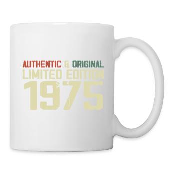 1975 Geburtstagsgeschenk 1975 Jahrgang 1975 Retro - Tasse - Weiß - Rechts