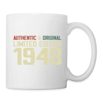 1948 Geburtstagsgeschenk 1948 Jahrgang 1948 Retro - Tasse - Weiß - Rechts