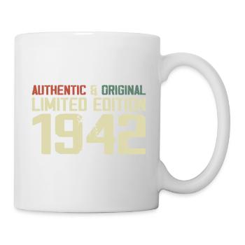 1942 Geburtstagsgeschenk 1942 Jahrgang 1942 Retro - Tasse - Weiß - Rechts