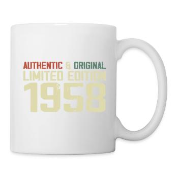 1958 Geburtstagsgeschenk 1958 Jahrgang 1958 Retro - Tasse - Weiß - Rechts