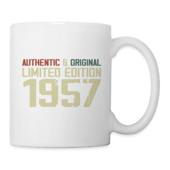 1957 Geburtstagsgeschenk 1957 Jahrgang 1957 Retro - Tasse - Weiß - Rechts