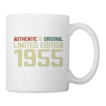 1955 Geburtstagsgeschenk 1955 Jahrgang 1955 Retro - Tasse - Weiß - Rechts