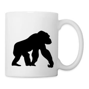 affe - Tasse - Weiß - Rechts