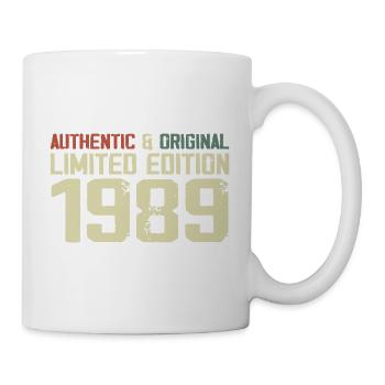 1989 Geburtstagsgeschenk 1989 Jahrgang 1989 Retro - Tasse - Weiß - Rechts