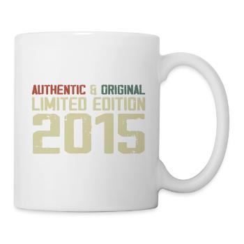 2015 Geburtstagsgeschenk 2015 Jahrgang 2015 Retro - Tasse - Weiß - Rechts