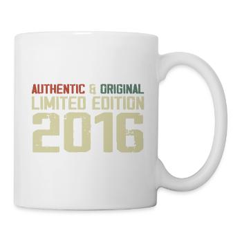 2016 Geburtstagsgeschenk 2016 Jahrgang 2016 Retro - Tasse - Weiß - Rechts