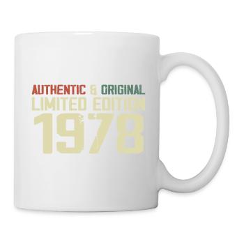 1978 Geburtstagsgeschenk 1978 Jahrgang 1978 Retro - Tasse - Weiß - Rechts