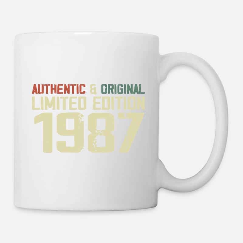 1987 Geburtstagsgeschenk 1987 Jahrgang 1987 Retro - Tasse - Weiß