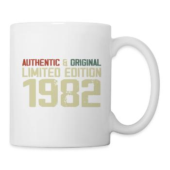 1982 Geburtstagsgeschenk 1982 Jahrgang 1982 Retro - Tasse - Weiß - Rechts