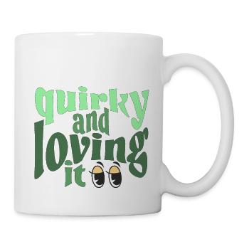 Excentrique et j’adore le vert - Mug blanc - blanc - Droite