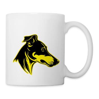 Greyhound Dog Animal Portrait - Mug - white - Right